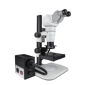 Scienscope Ergo Stereo Zoom Microscope With Fiber-Optic LED On Ergo-Track Stand CMO-PK2E-AN